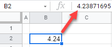 google sheets format as number 2