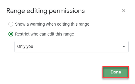 google sheets set permissions 1