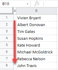 google sheets sort by last name 1