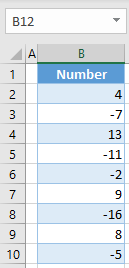 make negative numbers red initial data