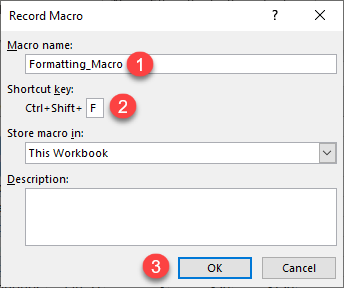 record macro excel 2