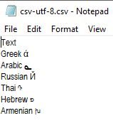 save as csv utf-8 2