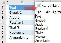 save as utf-8 csv final data