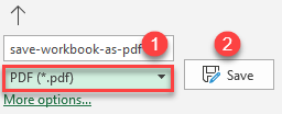 save excel as pdf file save 2
