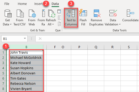 sort text to columns 1