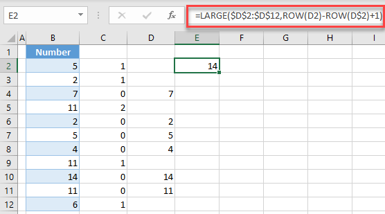 sort values without duplicates