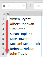 text to columns sorted by last name 1