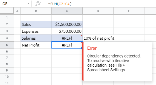 allow circular refs gs intro