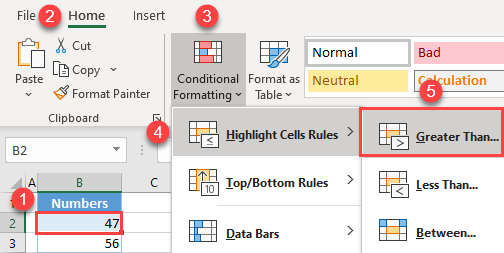 apply conditional formatting to multiple rows initial data