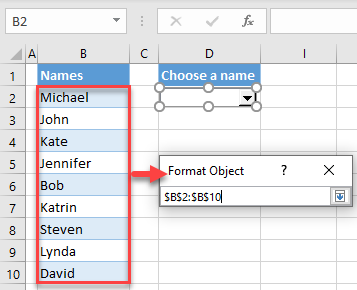 combo box format control input range 2