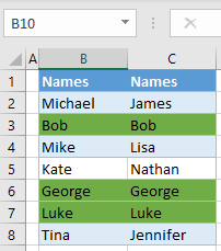 conditional formatting based on adjacent cell final data