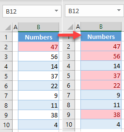 create conditional formatting rule final
