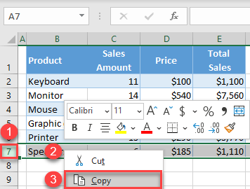 duplicate rows copy paste