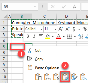 excel multiple rows transpose data 2