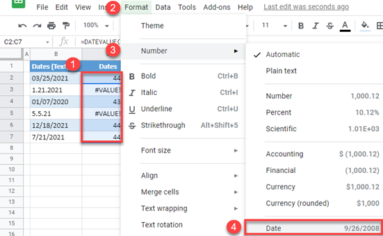 google sheets convert string to date datevalue function 4