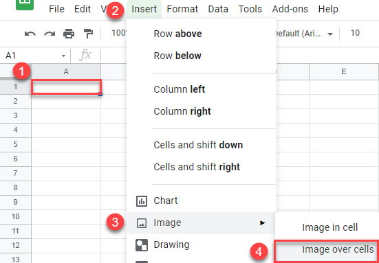google sheets insert picture