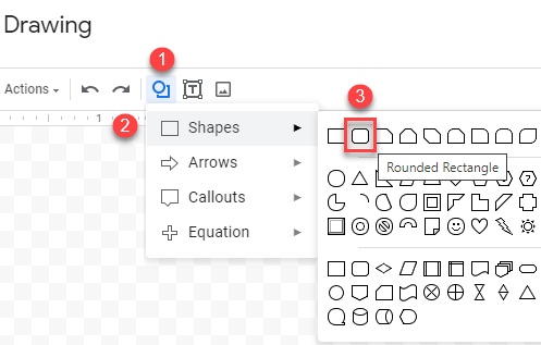 google sheets make a circle 2