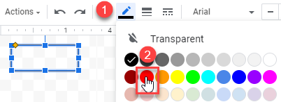 google sheets make a circle 5