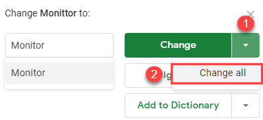 google sheets spell check 2