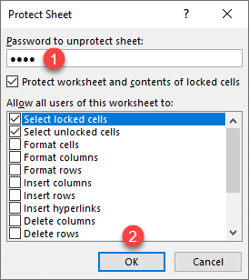 lock range of cells 4