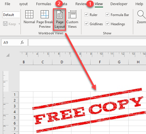 how to delete a header from excel