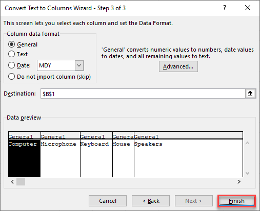 split text to columns 4