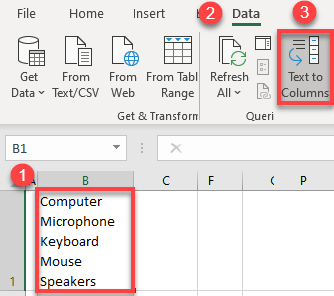 text to column line break 1