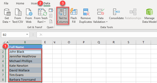 data text into columns2