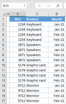 undo sort sorted data 1