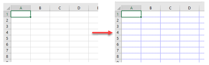 gridlines color