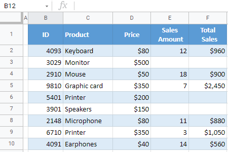 google sheets hide zeroes custom number format final data