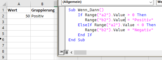 if anweisung elseif