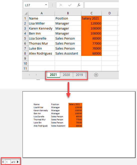 Print Tabs / Sheets in or Google Sheets Workbook - Automate Excel