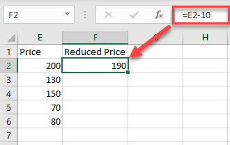 Subtract Multiple Cells / Columns in Excel & Google Sheets