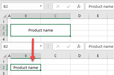 unmerge all cells initial data