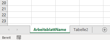 Arbeitsblatt Name auslesen umbenennen