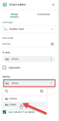 Flip X Y Axis on Google Sheets