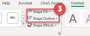 Format Color for Axis Break in Excel Graph