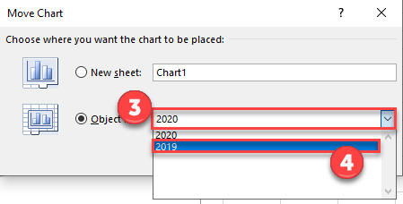 Move Object Graph to New Tab Excel