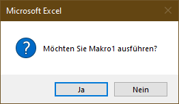 MsgBox bestätigung bevor Makro1