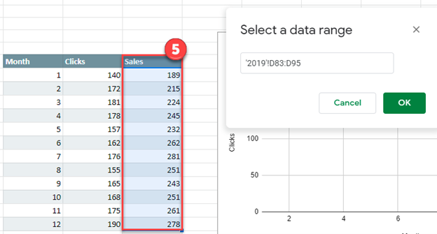 New Series Multiple Line Graph in Google Sheets