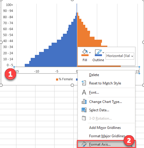 Format X Axis Population Pyramid