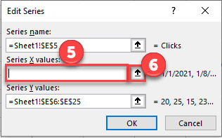 Replace X Value Series in Excel