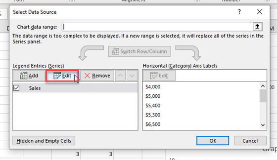 Flip Axis on Excel X Y