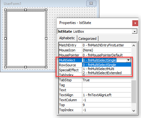 VBAListBox MultiSelect