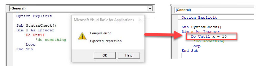 VBASyntaxError DoUntil