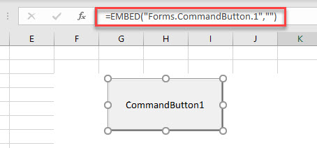 VBA Buttons ActiveX EmbeddedButton