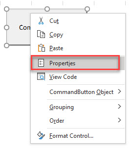 VBA_Buttons ActiveX Properties