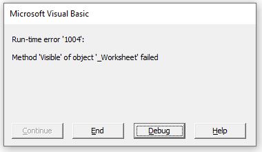 VBA OnError Error