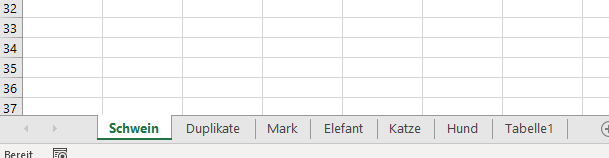 blatt einfuegen aus namesliste danach